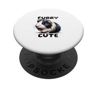 Cochons d'Inde à Fourrure et Mignon. Conçu pour Les Amoureux des Animaux de Compagnie PopSockets PopGrip Adhésif