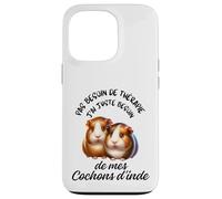 Cochons d'Inde Cadeau Humour Rongeur Femme Homme Coque pour iPhone 13 Pro