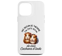 Cochons d'Inde Cadeau Humour Rongeur Femme Homme Coque pour iPhone 13 Pro Max