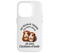 Cochons d'Inde Cadeau Humour Rongeur Femme Homme Coque pour iPhone 14 Pro