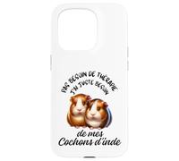 Cochons d'Inde Cadeau Humour Rongeur Femme Homme Coque pour iPhone 15 Pro