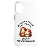 Cochons d'Inde Cadeau Humour Rongeur Femme Homme Coque pour iPhone 16