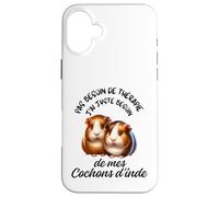 Cochons d'Inde Cadeau Humour Rongeur Femme Homme Coque pour iPhone 16 Plus