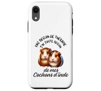 Cochons d'Inde Cadeau Humour Rongeur Femme Homme Coque pour iPhone XR