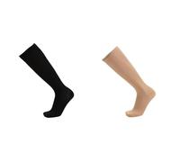 Cocila 1Pair Chaussettes Longues Jambes Compression Femmes Hommes Unisex Couleur Hautes Pour Chaudes Femme Bas Contention Coton Chaussette Montante Blanche Blanches Noel De Montantes Hiver Beige