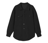 Cocila 2025 Autumn And Winter New Solid Color Fashion Texture Casual Versatile Lapel Coat Manteau Habillé Hiver (Black Xxl) Veste D Ete Femmes Veste LéGèRe Femmes ÉTé Verte Blazer Cuir Moto