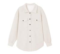 Cocila 2025 Autumn And Winter New Solid Color Fashion Texture Casual Versatile Lapel Coat Manteau Habillé Hiver (Beige Xxl) Veste Femmes Printemps Veste Printemps Femmes Grande Taille Blanche