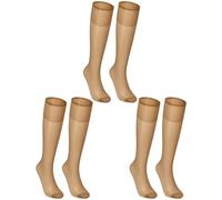 Cocila 5 Paires De Chaussettes Hautes En Soie Pour Femmes Nylon Costume Collants Fête Accessoires Femme Haute Chaussette Ski Bas Contention Coton Enfile Mi Noir Montante Beige Foot Escrime