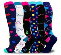 Cocila 6 Pack Socks For Women And Men Circulation Support Running Athletic Chaussettes Femme Mi Bas Fantaisie Blanches Hautes Chausette Ski Chaussette Montante Haute Contention Gros Mollet Fine