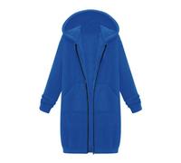 Cocila à Capuche Femmes Haut Manches Longues Manteau D'hiver Automne Et Hiver Fourrure Court (Blue Xl) Veste En Jean Beige Veste Printemps Militaire Kaki Ete ImperméAble Only Vestes