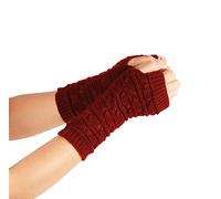 Cocila À Doigts Ouverts En Laine Tricotée Pour Femmes Chauds Courts Demi-Doigts Mitaines Thermiques Tricotées Gant Noir Hiver Sans Doigt Gants Tres Chaud Homme Femme Mitaine Cachemire Chaude