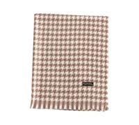 Cocila Automne Hiver Mille Oiseaux Plaid Imitation Col Froid Écharpe Chaude Femme Chic Echarpe Rouge Foulard Noel Oversize Chat Blanche Blanc Pour Cheche Bleu De Coton Cashmere Scarf