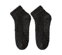 Cocila Bas De Contention Femme Chaussettes Adhésives En Velours Corail Couleur Unie Pour Enfants. Épaisses Chaudes Et Antidérapantes Peluche D'Hiver Blanc Homme Black One Size Femmes 35-38 39 42