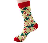 Cocila Bas De Contention Femme Chaussettes Chaudes Tube D'Impression Coupe-Vent Noël Long Coton Plat Fantaisie Green One Size Pour Diabétiques Femmes 38 Chaude 39 42 Chaussette Nuit Socquette