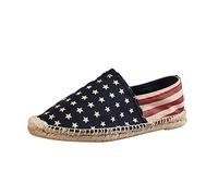 Cocila Basket Femme Chaussures De Sport Confortable La Manuelle Linge Hommes Faits Pratiques Mocassins Rayés Et Décontractées pour Femmes Orthopédiques Chaussure Running Fourré Marche Été Shoes Bleu