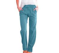 Cocila Black of Friday 2024 Pantalon Fleurs Femme Pantalon Fluide Elastique Cheville Pantalon Cargo Femme Coupe Droite Pantalon Femme Ample Deals of The Day Warehouse Amazon Warehouse Deals