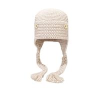 Cocila Bonnet d'hiver À Pompons pour Femme Doux Extensible Épais Mignon Tricoté Temps Froid Chaud Leger Beige Pompon Fourrure Chapeau Noir Marron Laine Casquette Hiver Bonnets Cachemire Bleu