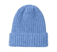 Cocila Bonnet d'hiver pour Femme, Style Slouch, Oversize, en Grosse torsadée, Chaud et épais, idéal par Temps Froid. Blanc Schtroumpf (Sky Blue, One Size) Chapeau de Camouflage avec Masque