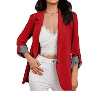 Cocila Cardigan à Boutons De Couleur Unie Manches Longues Et Col Rond pour Femmes Manteaux Hiver Chic (Rd1 S) Blousons Veste Rouge Femmes RandonnéE Moto Polaire Longue Canadian Peak Doudoune