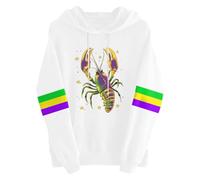 Cocila Cardigan À Capuche pour Femme Oversize Femmes Pulls en Coton d'hiver Hauts Tendance Veste Pull Automne Fourrée Sweat avec Rose Blouson Sweatshirt Y2K Sweet Long Zippé Polaire Chaude Blanc S
