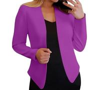 Cocila Cardigan éPais Ouvert sur Le Devant pour Femmes Veste Manteau VêTements D'extéRieur Tenues Tendance d'automne 2025 Noir Long (Purple XXXL) Blouson Mi Saison Cuir Blanche