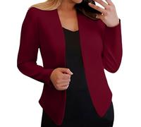 Cocila Cardigan éPais Ouvert sur Le Devant pour Femmes Veste Manteau VêTements D'extéRieur Tenues Tendance d'automne 2025 Noir Long (Rd3 XXXL) Veste en Jeans Legere Mi Saison en Cuir