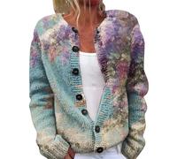 Cocila Cardigan LéGer Et éLéGant Ouvert sur Le Devant pour Femmes Manteaux Grande Taille Blue XXXXXL Blouson Printemps Veste en Jean Femmes MatelasséE Manteau Printemps Rose DéContractéE Homme