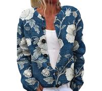 Cocila Cardigan LéGer Et éLéGant Ouvert sur Le Devant pour Femmes Vestes pour Femmes Polaire DéContractéE Blue XXXL Veste en Jean Rose Veste MatelasséE LéGèRe Doudoune 3/4 Hiver