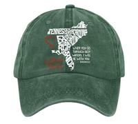 Cocila Casquette Unisexe Baseball Southeast Strong When You Go Through Deep Waters I Will Be with Isaiah 43 2 Tennessee South North Print Cap Visiere Femme Queue De Cheval Haute Chapeaux pour