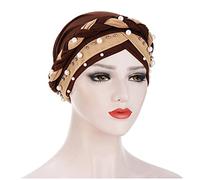 Cocila Casquettes, Bonnets Et Chapeaux Hommes à Tresse Baotou Perles De Deux Couleurs Femmes Musulmanes Turban Lait Soie Chapeau Ongles Casquettes Baseball Cagoule Polaire Femmes Casquette Noire