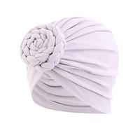 Cocila Casquettes De Baseball Hommes Turban Couverture Head Muslim Scarf Bonnets Wrap Women Cap Baseball Caps Bonnets Swag Ado Fille Hommes avec Pompon Femmes Hiver Blanc en Laine Bleu