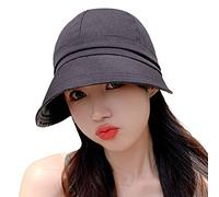 Cocila Chapeau de Soleil d'été Plage pour Un Usage Quotidien décontracté ou à l'extérieur Casquette Enfant Fille (Black One Size) Chapeau Melon Noir Homme en Laine Homme Cagoule Ski Femme