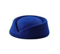 Cocila Chapeau pilulier d'hôtesse en Laine à Base de fascinateur Fabrication chapellerie 39 Casquette Enfant Fluo (Blue One Size) Casquette Femme Petanque Camouflage Homme Chasse Bonnet Docker