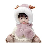 Cocila Chapeaux Fedora Et Trilby Hommes pour Enfants Oreille Fauve en Peluche Mignon Chapeau éPais Protecteurs De éCharpe Chaud Dessin Animé Chapeaux Bonnets Swag Ado Fille Cagoule Fourrure Femme
