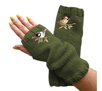 Cocila Chauds En Laine Demi-Doigt Tricotés Sans Doigts Pour Femmes Mitaines Femme Hiver Chaude Gant Chaud Mitaine Cuir Gants Polaire Homme De Contention Main Cycliste Enfant Longs Manutention