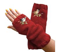 Cocila Chauds En Laine Demi-Doigt Tricotés Sans Doigts Pour Femmes Mitaines Femme Hiver Chaude Gant Chaud Mitaine Cuir Gants Polaire Homme De Contention Main Cycliste Enfant Longs Manutention