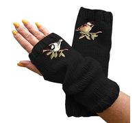 Cocila Chauds En Laine Demi-Doigt Tricotés Sans Doigts Pour Femmes Mitaines Femme Hiver Chaude Gant Chaud Mitaine Cuir Gants Polaire Homme De Contention Main Cycliste Enfant Longs Manutention
