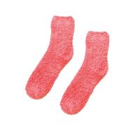 Cocila Chaussette Homme Femme Chaussettes Pantoufles Moelleuses Et Confortables Pour Femmes Chaudes Douces En Peluche L'Hiver Dormir À La Maison Watermelon Red One Size Socquette 37 Noires