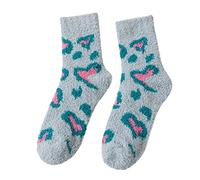 Cocila Chaussette Homme Femme Chaussettes -Tube Épaisses À Fourrure Pour Femmes De D'Amour Chaud Confinement Translucide Blue One Size Hiver Soquette 39-42 Socquette Lot Coton Sans Couture