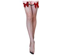 Cocila Chaussette Homme Femme Sexy Socks Bowknot Mignon Fishnet Mesh Chaussettes Bas Pour Femmes Transparent Red One Size Fantaisie Cadeau 35-38 Socquettes Coton 39 42 Lot Chaude Chausette