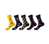 Cocila Chaussette Personnalisé 5 Paires Femmes Chaussettes Imprimer Cadeaux Coton Longues Drôles Pour Nouveauté Mignonnes Pantalon De Ski C One Size Femme 39 Sans Elastique Socquettes 35-38 42