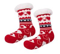 Cocila Chaussette Personnalisé Chaussettes De Chaudes En Polaire Corail Pour Femme Effet Transparent Noir Red One Size Calzedonia Chausette Chaude Soquette 35-38 Fille 35 38 39 42 Fantaisie Lot