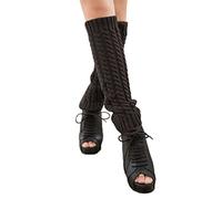Cocila Chaussette Personnalisé Jambières En Laine Pour Bottes D'Automne Et D'Hiver La Du Mollet Chaussettes Basses Fantaisie Dark Gray One Size Dépareillées Femme 38 Noires Tres Chaude Socks