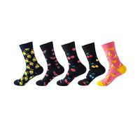 Cocila Chaussettes Chaudes Femme Homme 5 Paires Femmes Imprimer Cadeaux Coton Longues Drôles Pour Nouveauté Mignonnes Fluo Rose A One Size Chaussette De Nuit 35-38 Soquette 39-42 37 39 42