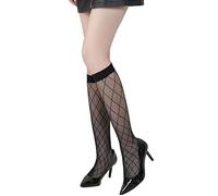 Cocila Chaussettes En Résille Noires Sexy Pour Femmes Creuses Dentelle Hautes Coton Mi Bas Resille Femme De Contention Transparent Montantes Chaussette Compression Haute Ski Montante Beige