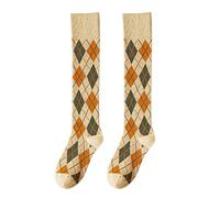 Cocila Chaussettes Femmes Coton Automne Et Hiver Bas Chauds En De Genou Femme Montantes Contention Hautes Blanches Chausette Ski Enfile Chaussette Montante Blanche Avion Compression Genoux Noel