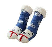 Cocila Chaussettes Homme Femme Femmes De Noël En Coton Imprimez Des Antidérapantes Plus Épaisses Tapis Polaire Blue One Size Soquette 35-38 Sans Couture Calzedonia Socquettes Chaussette 38 37