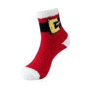 Cocila Chaussettes Personnalisées Lady Senior Plush Sleeping Socks Home Coral Velvet Christmas Blanc Fille 5 Ans Rd2 One Size Tres Chaude Femme Chaussette Coton 39 42 Socquettes Cadeau Noir 38