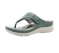 Cocila Chaussure D'éTé Creux Sur Les Femmes Flip Pantoufles Flops Hors Chaussons Pour Chaussure Femmes Compensees D Ete Sandales Confortable OrthopéDique Claquette D ÉTé