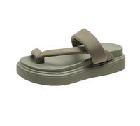 Cocila Chaussure Flip Flop Femmes D'éTé éPaisses Et Tendance En De I Pour Confortables LéGèRes La Maison L'extéRieur Plage Les Vacances DéContractéEs (Green 38) Chaussure D'éTé Sandales Doree